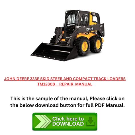 2014 john deere 333e skid steer|john deere 333e manual.